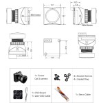 Original Foxeer Cat 4 Mini Night 3 1200TVL 0.00001lux IR Sensitive Night Vision Camera 850nm IR Light PAL/NTSC RC Racing Drone